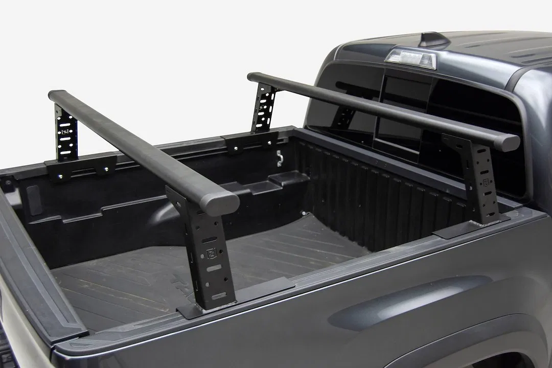 Z879100 – T-REX Ladder Rack, Bed Rail Mount Direct-Fit Mid-Cab Height Black Textured Powder Coat Aluminum Cross Bars/...
